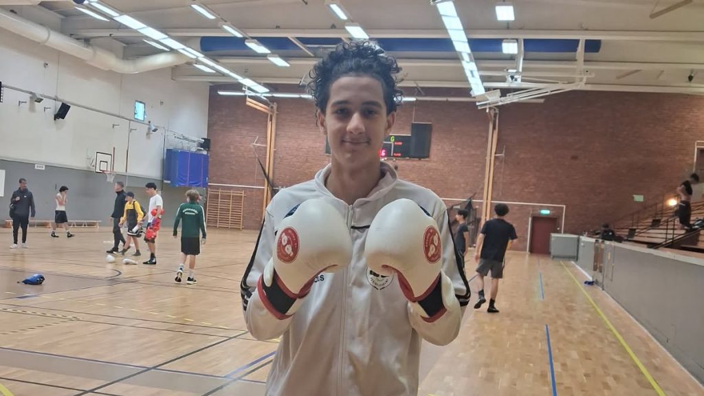 Benjamin på landslagsläger i Köping